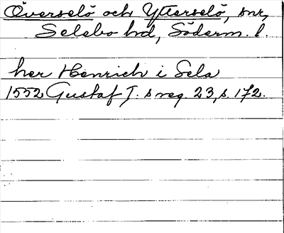 Bild på arkivkortet för arkivposten Överselö och Ytterselö