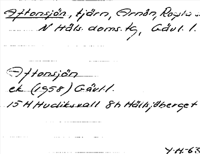 Bild på arkivkortet för arkivposten Aftonsjön