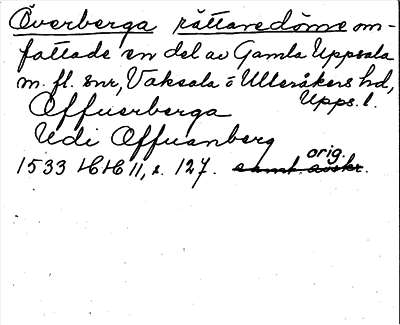 Bild på arkivkortet för arkivposten Överberga rättaredöme