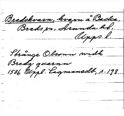 Bild på arkivkortet för arkivposten Bredskvarn