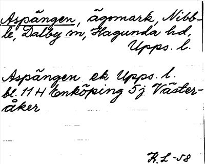 Bild på arkivkortet för arkivposten Aspängen