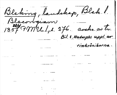 Bild på arkivkortet för arkivposten Bleking