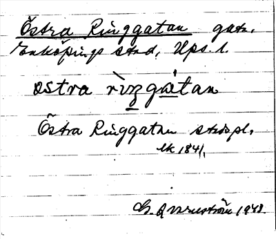 Bild på arkivkortet för arkivposten Östra Ringgatan