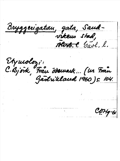 Bild på arkivkortet för arkivposten Bryggerigatan