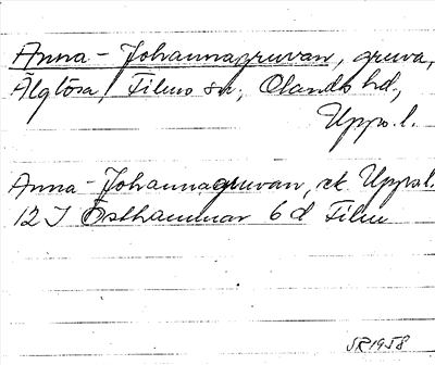 Bild på arkivkortet för arkivposten Anna-Johannagruvan