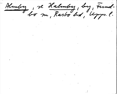 Bild på arkivkortet för arkivposten Almby, se Halmby