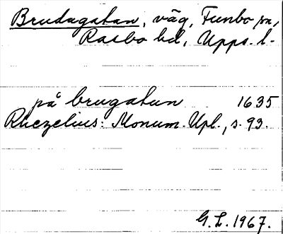 Bild på arkivkortet för arkivposten Brudagatan