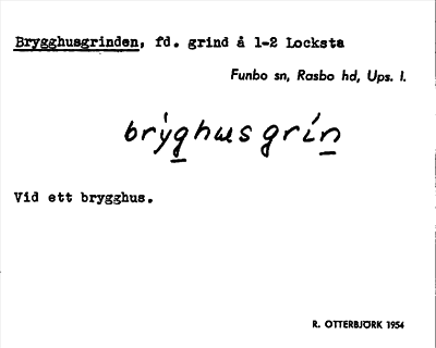 Bild på arkivkortet för arkivposten Brygghusgrinden