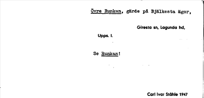 Bild på arkivkortet för arkivposten Övre Runkan, se Runkan