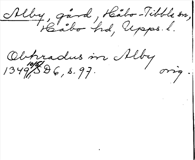 Bild på arkivkortet för arkivposten Alby