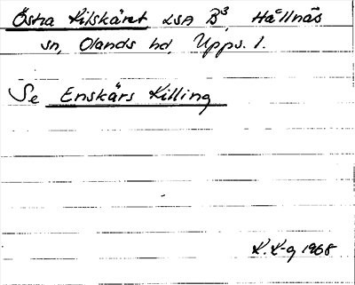 Bild på arkivkortet för arkivposten Östra Kilskäret, se Enskärs Killing