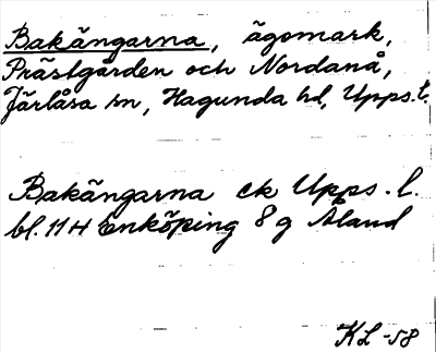 Bild på arkivkortet för arkivposten Bakängarna