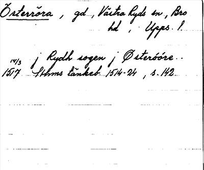 Bild på arkivkortet för arkivposten Österöra