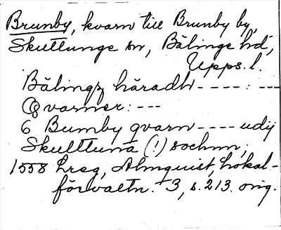 Bild på arkivkortet för arkivposten Brunby