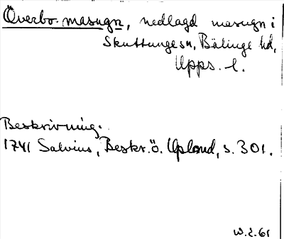 Bild på arkivkortet för arkivposten Överbo-masugn