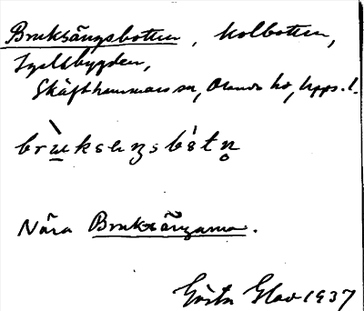 Bild på arkivkortet för arkivposten Bruksängsbotten