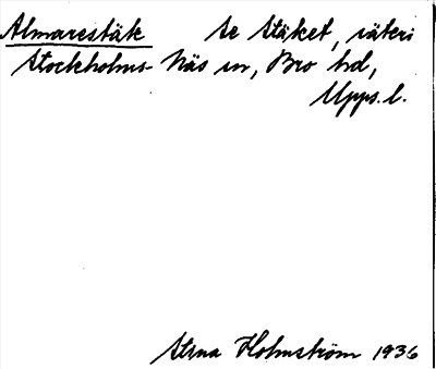 Bild på arkivkortet för arkivposten Almarestäk, se Stäket