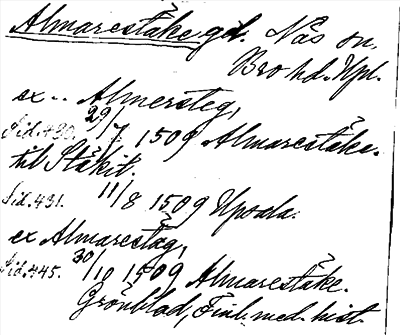 Bild på arkivkortet för arkivposten Almarestäke