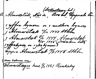 Bild på arkivkortet för arkivposten Almarstäk