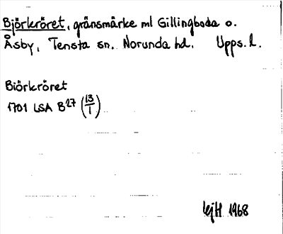 Bild på arkivkortet för arkivposten Björkröret