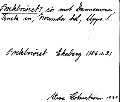 Bild på arkivkortet för arkivposten Bockboröret