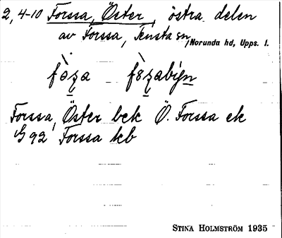 Bild på arkivkortet för arkivposten Forssa, Öster
