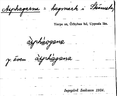 Bild på arkivkortet för arkivposten Asphagarna