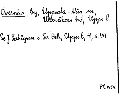 Bild på arkivkortet för arkivposten Övernäs