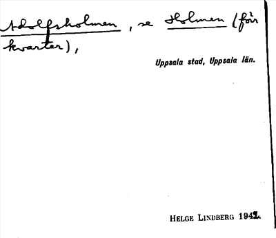 Bild på arkivkortet för arkivposten Adolfsholmen, se Holmen