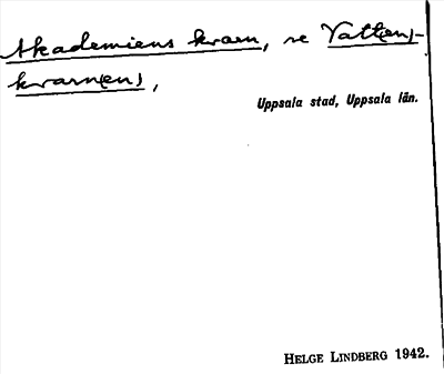 Bild på arkivkortet för arkivposten Akademiens kvarn, se Vatt(en)kvarn(en)