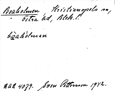 Bild på arkivkortet för arkivposten Boaholmen