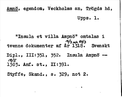 Bild på arkivkortet för arkivposten Amnö