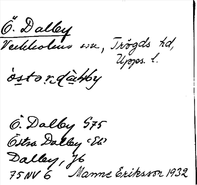 Bild på arkivkortet för arkivposten Östra Dalby
