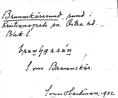 Bild på arkivkortet för arkivposten Brunnskärrsund