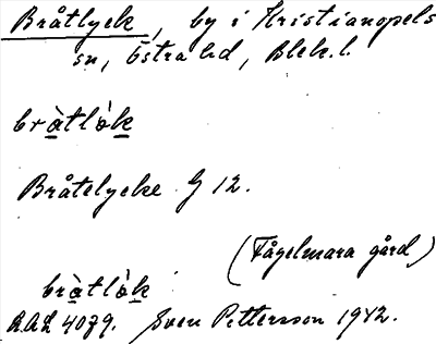 Bild på arkivkortet för arkivposten Bråtlyck