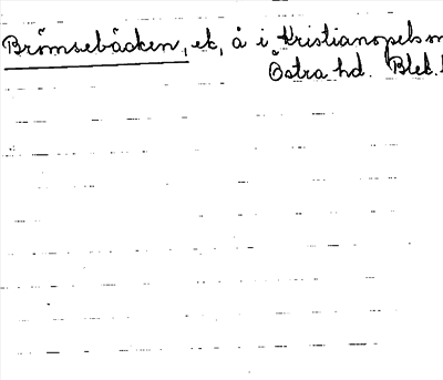 Bild på arkivkortet för arkivposten Brömsebäcken