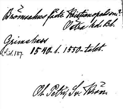 Bild på arkivkortet för arkivposten Brömsehuss