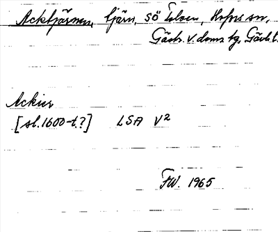 Bild på arkivkortet för arkivposten Acktjärnen