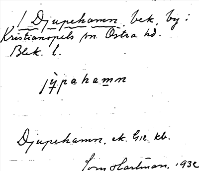 Bild på arkivkortet för arkivposten Djupehamn