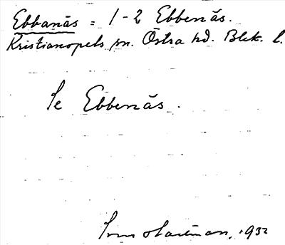 Bild på arkivkortet för arkivposten Ebbanäs