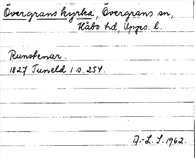 Bild på arkivkortet för arkivposten Övergrans kyrka