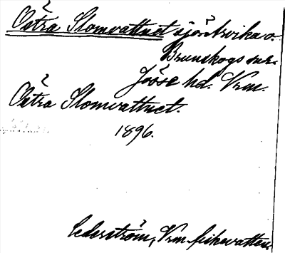 Bild på arkivkortet för arkivposten Östra Slomvattnet