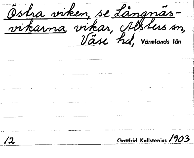 Bild på arkivkortet för arkivposten Östra viken, se Långnäsvikarna