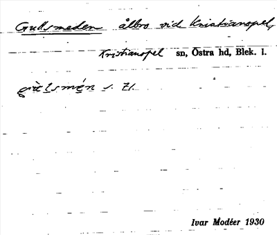 Bild på arkivkortet för arkivposten Gullsmeden