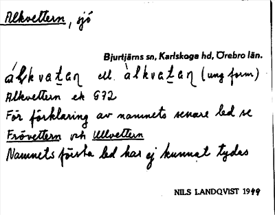 Bild på arkivkortet för arkivposten Alkvettern