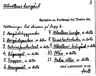 Bild på arkivkortet för arkivposten Allkvetterns herrgård