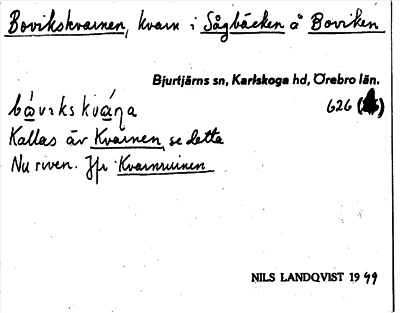 Bild på arkivkortet för arkivposten Bovikskvarnen