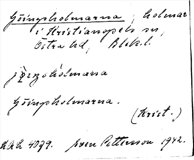 Bild på arkivkortet för arkivposten Göingsholmarna