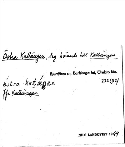 Bild på arkivkortet för arkivposten Östra Kattängen