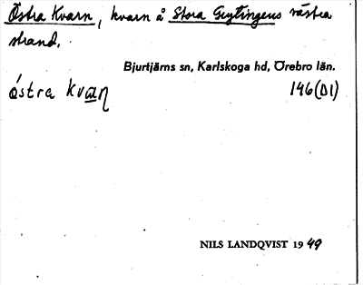 Bild på arkivkortet för arkivposten Östra Kvarn